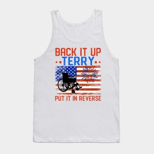 Back It Up Terry Put It In Reverse Firework Funny 4th Of July Tank Top